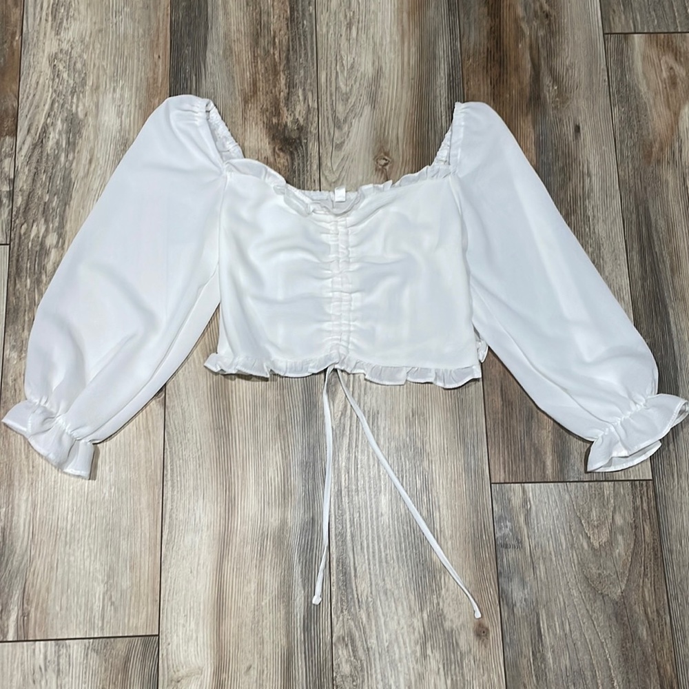 White Top from Amazon. Size Small.